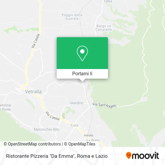 Mappa Ristorante Pizzeria "Da Emma"