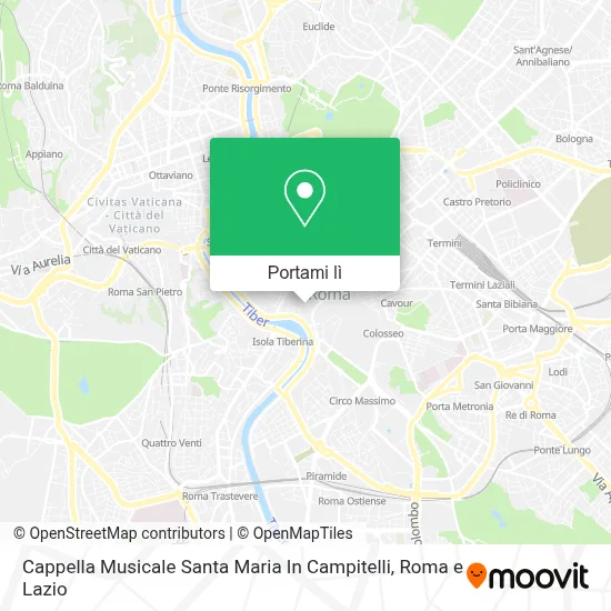 Mappa Cappella Musicale Santa Maria In Campitelli
