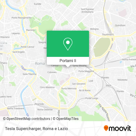 Mappa Tesla Supercharger