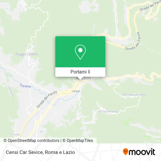 Mappa Censi Car Sevice