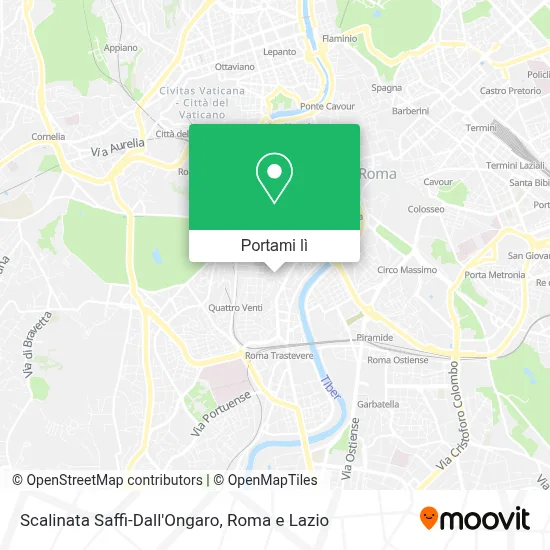 Mappa Scalinata Saffi-Dall'Ongaro