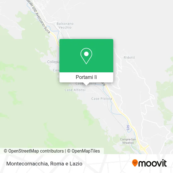 Mappa Montecornacchia