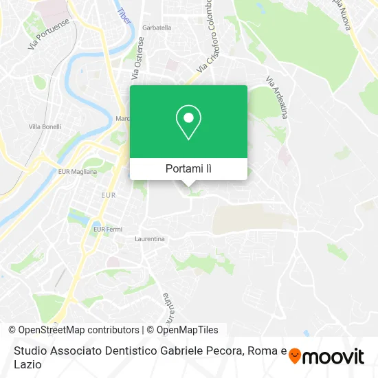 Mappa Studio Associato Dentistico Gabriele Pecora