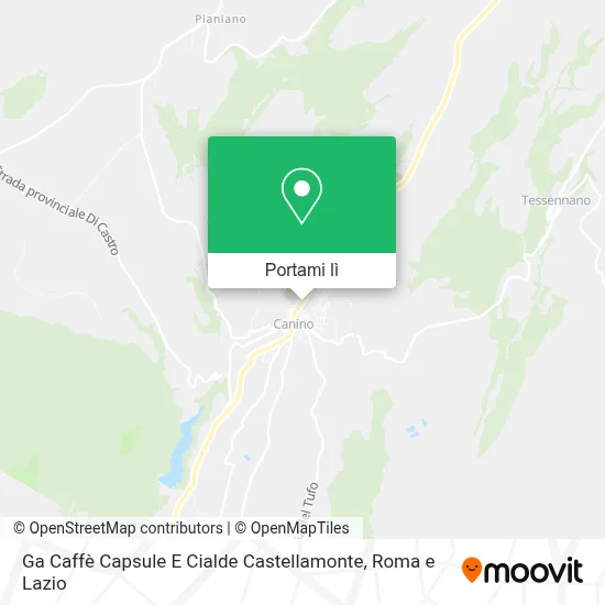 Mappa Ga Caffè Capsule E Cialde Castellamonte