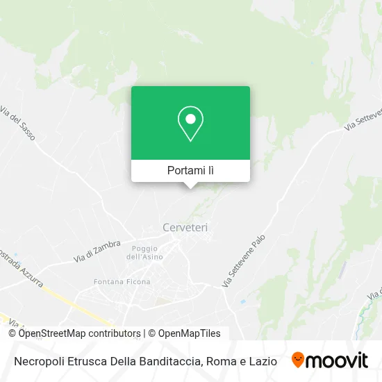 Mappa Necropoli Etrusca Della Banditaccia