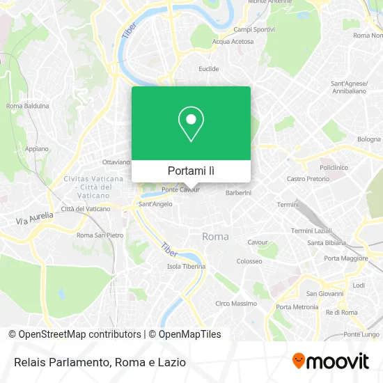 Mappa Relais Parlamento