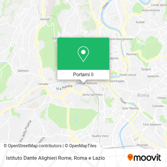 Mappa Istituto Dante Alighieri Rome