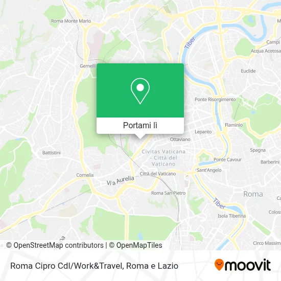 Mappa Roma Cipro Cdl/Work&Travel