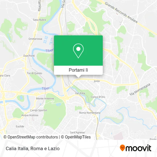 Mappa Calia Italia