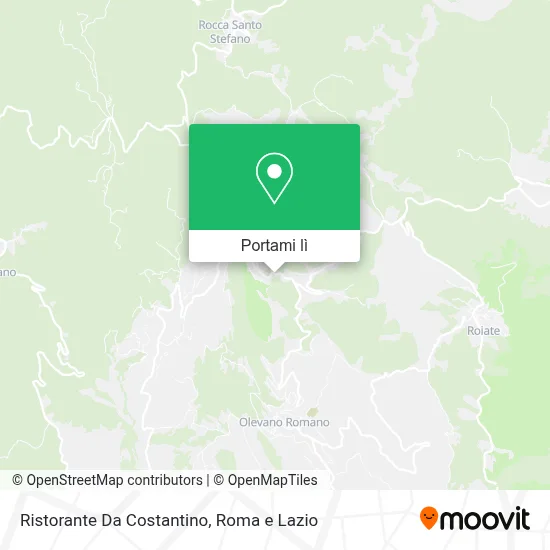 Mappa Ristorante Da Costantino