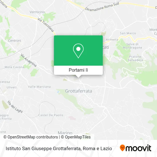 Mappa Istituto San Giuseppe Grottaferrata