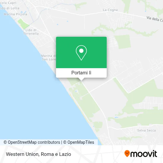 Mappa Western Union