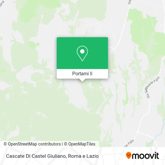 Mappa Cascate Di Castel Giuliano