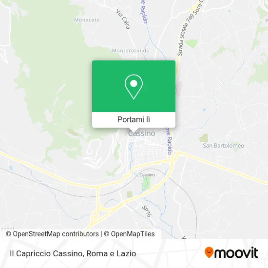 Mappa Il Capriccio Cassino
