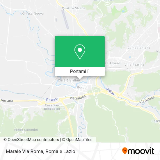 Mappa Marale Via Roma