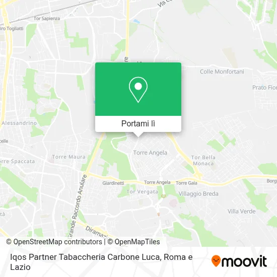 Mappa Iqos Partner Tabaccheria Carbone Luca