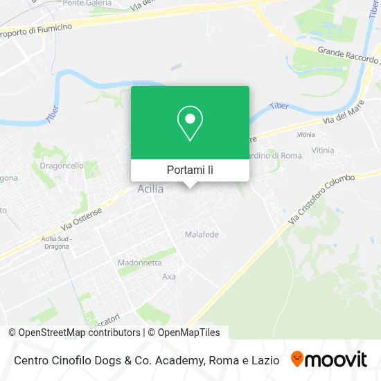 Mappa Centro Cinofilo Dogs & Co. Academy