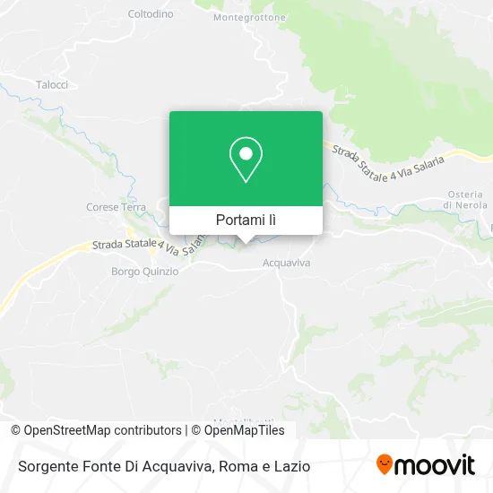 Mappa Sorgente Fonte Di Acquaviva