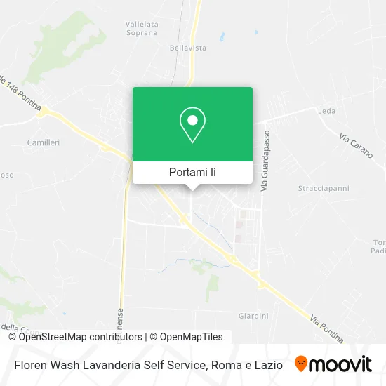 Mappa Floren Wash Lavanderia Self Service