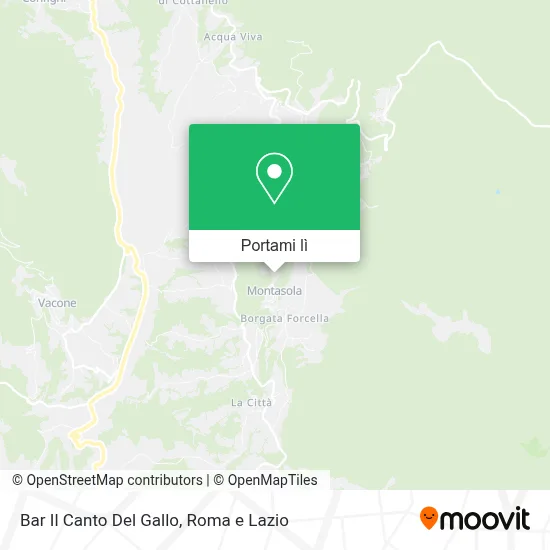 Mappa Bar Il Canto Del Gallo