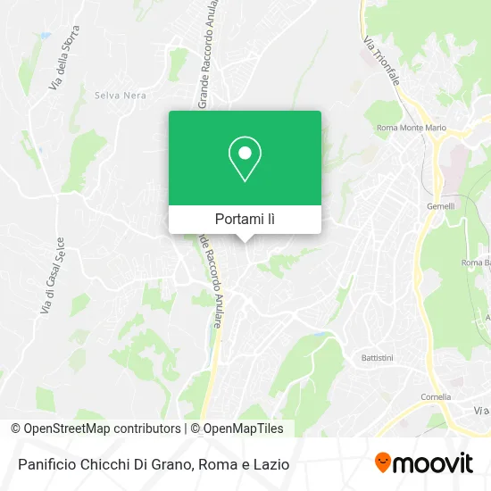 Mappa Panificio Chicchi Di Grano