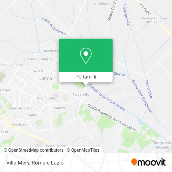 Mappa Villa Mery