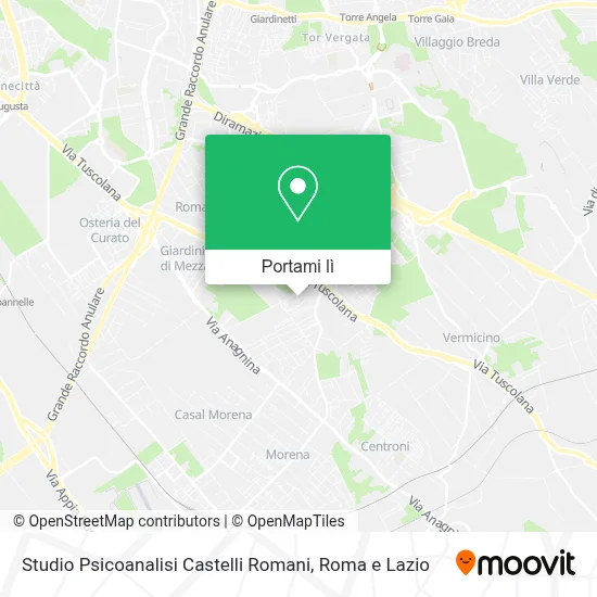 Mappa Studio Psicoanalisi Castelli Romani