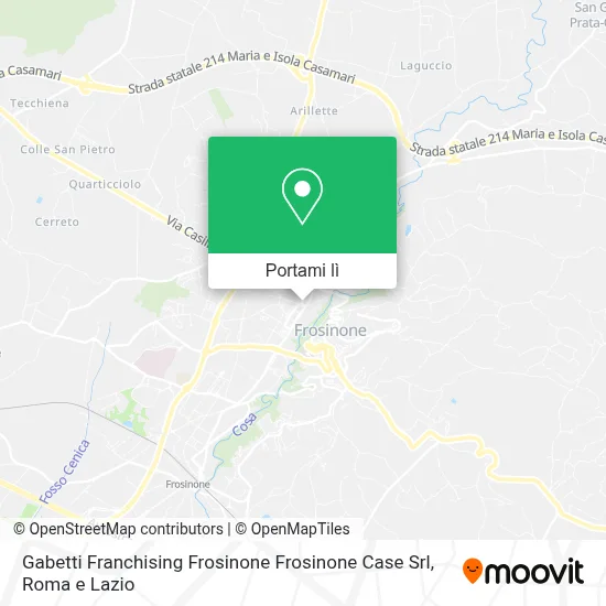 Mappa Gabetti Franchising Frosinone Frosinone Case Srl