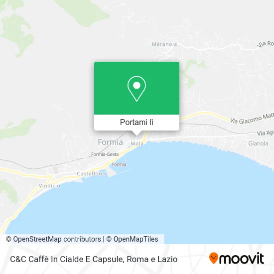 Mappa C&C Caffè In Cialde E Capsule