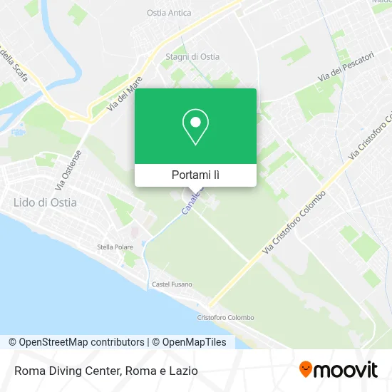 Mappa Roma Diving Center