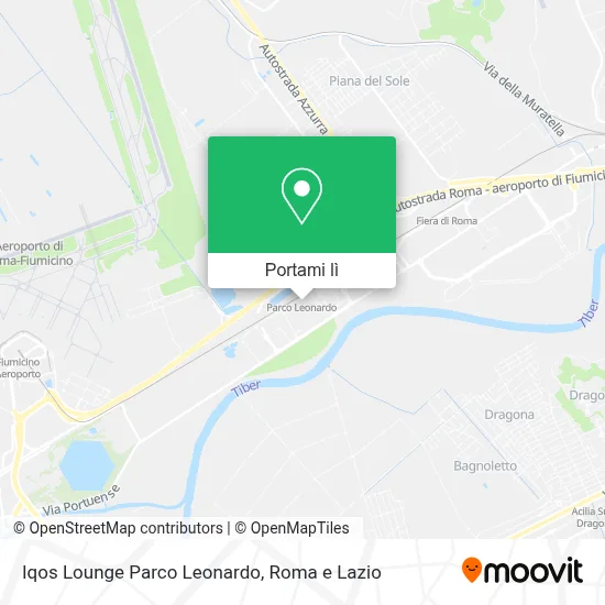 Mappa Iqos Lounge Parco Leonardo