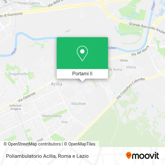 Mappa Poliambulatorio Acilia