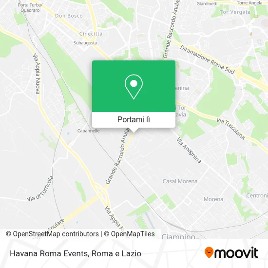 Mappa Havana Roma Events