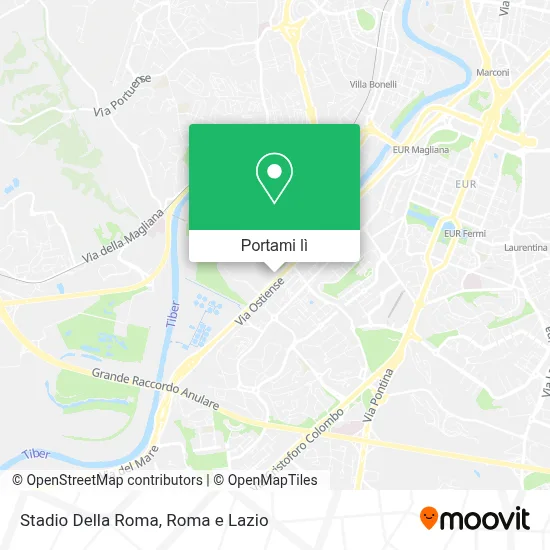 Mappa Stadio Della Roma