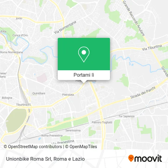 Mappa Unionbike Roma Srl