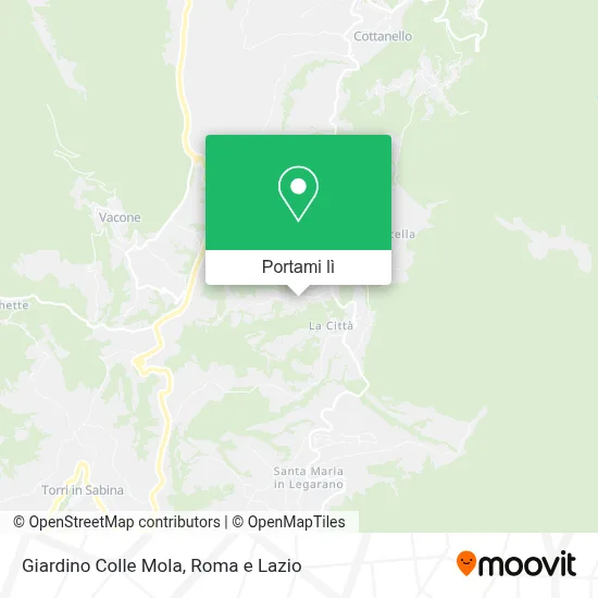 Mappa Giardino Colle Mola