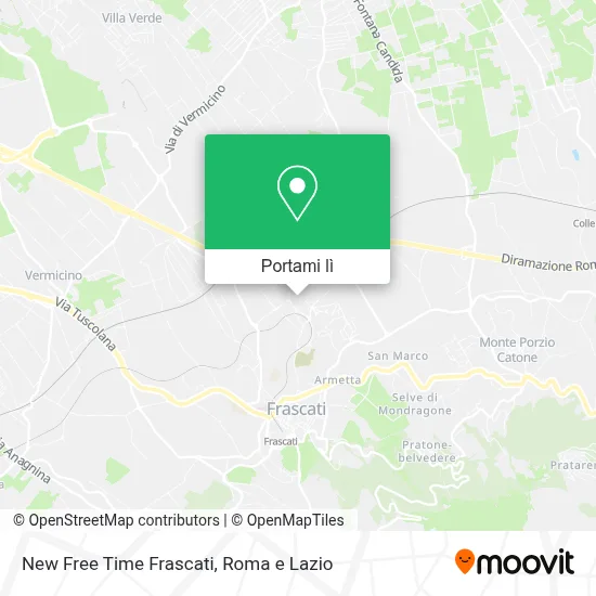 Mappa New Free Time Frascati