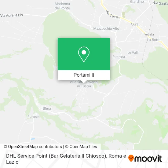 Mappa DHL Service Point (Bar Gelateria Il Chiosco)