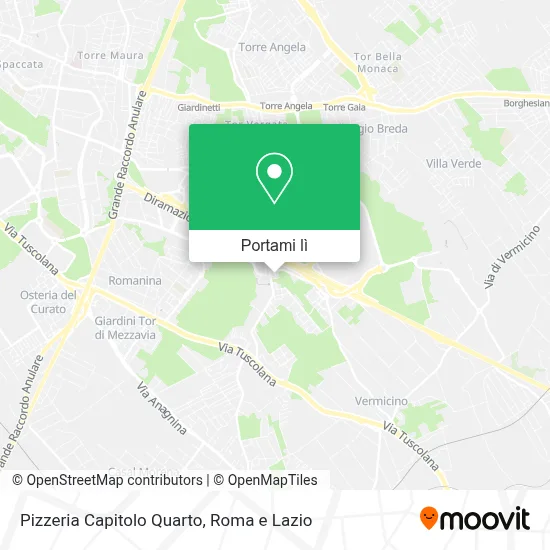 Mappa Pizzeria Capitolo Quarto