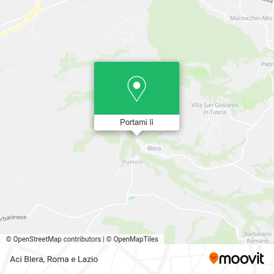 Mappa Aci Blera
