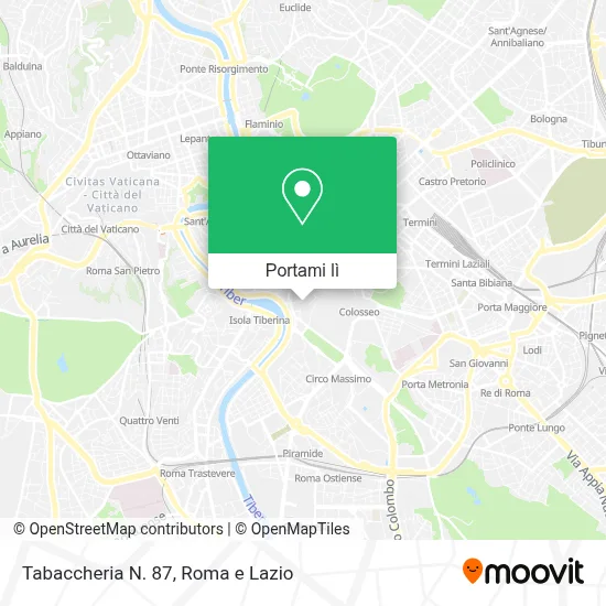 Mappa Tabaccheria N. 87