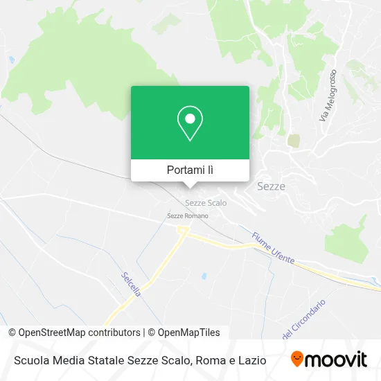 Mappa Scuola Media Statale Sezze Scalo