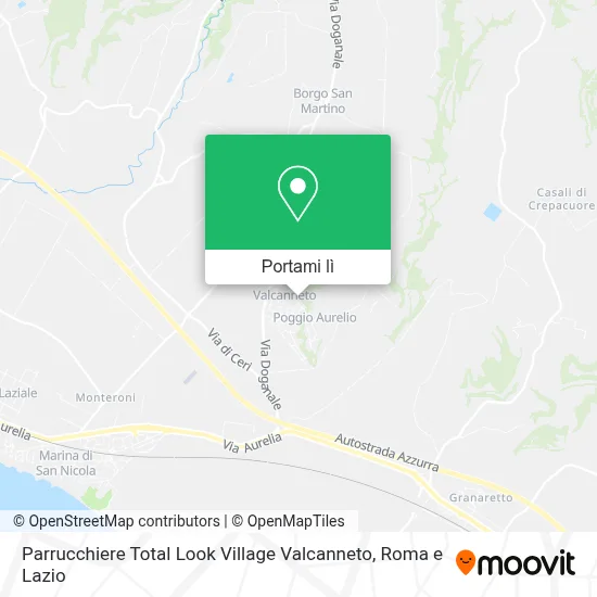 Mappa Parrucchiere Total Look Village Valcanneto