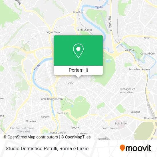 Mappa Studio Dentistico Petrilli