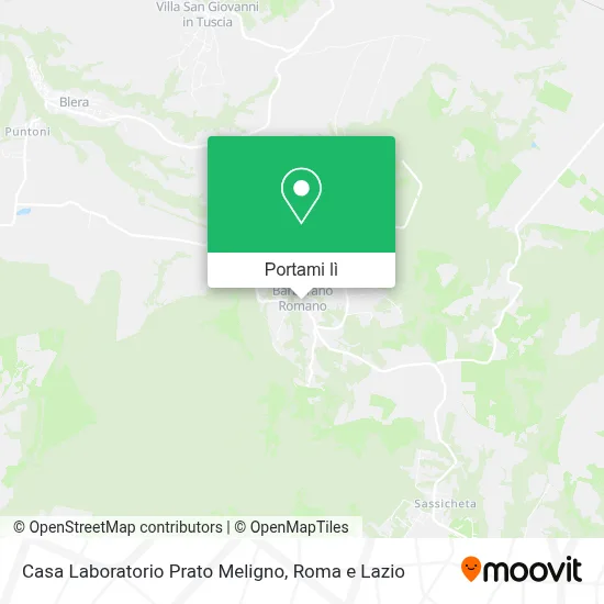 Mappa Casa Laboratorio Prato Meligno