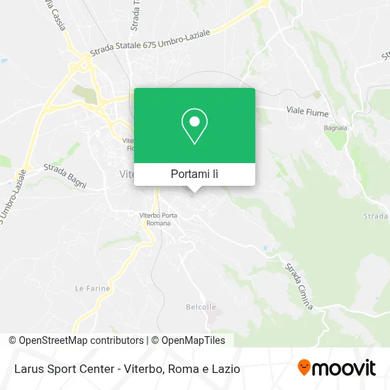 Mappa Larus Sport Center - Viterbo