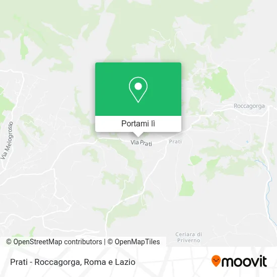 Mappa Prati - Roccagorga