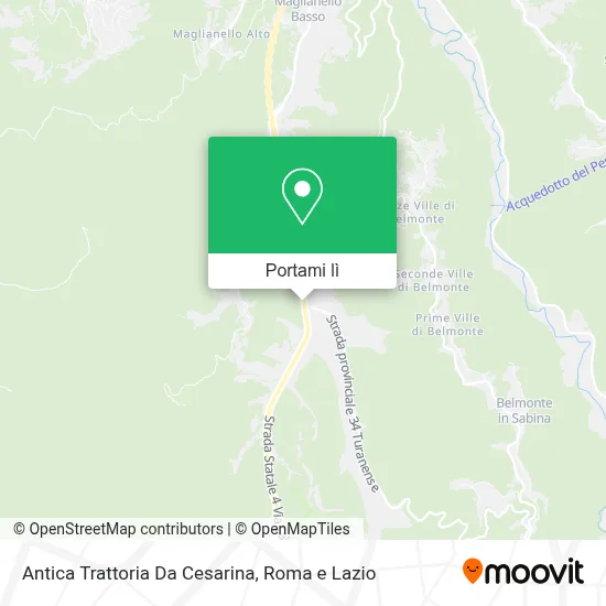 Mappa Antica Trattoria Da Cesarina