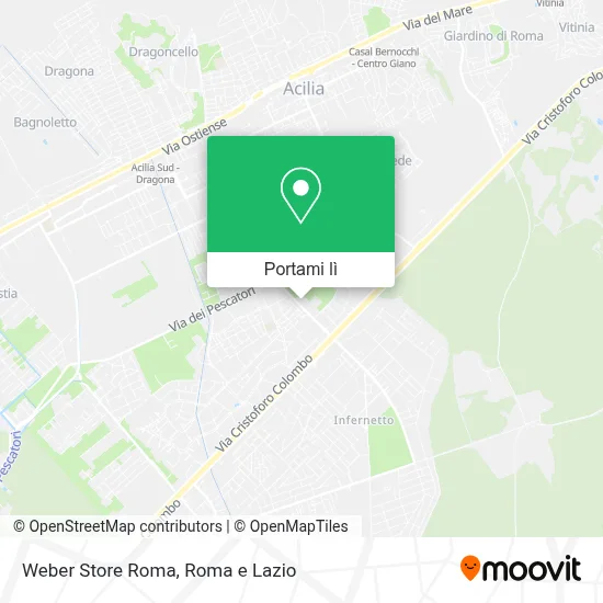 Mappa Weber Store Roma