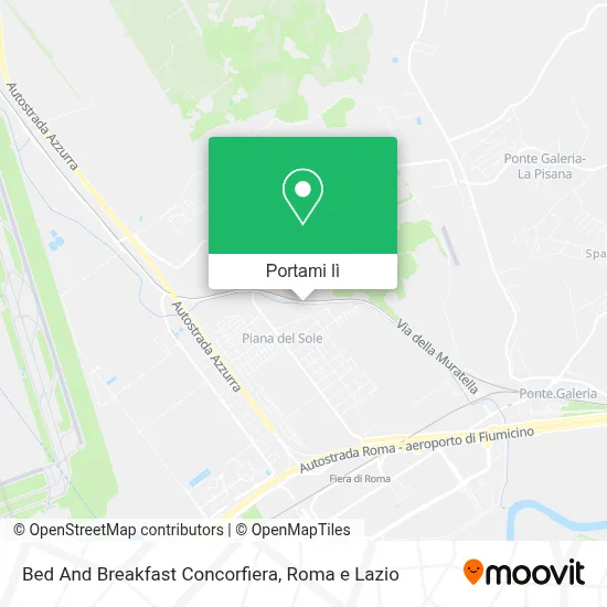 Mappa Bed And Breakfast Concorfiera